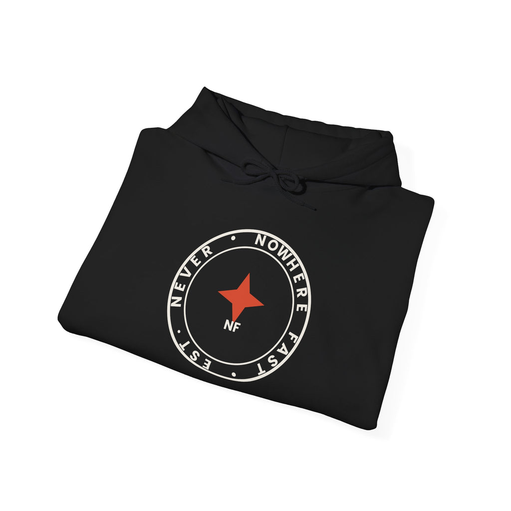 Nowhere Fast — Compass Badge Hoodie