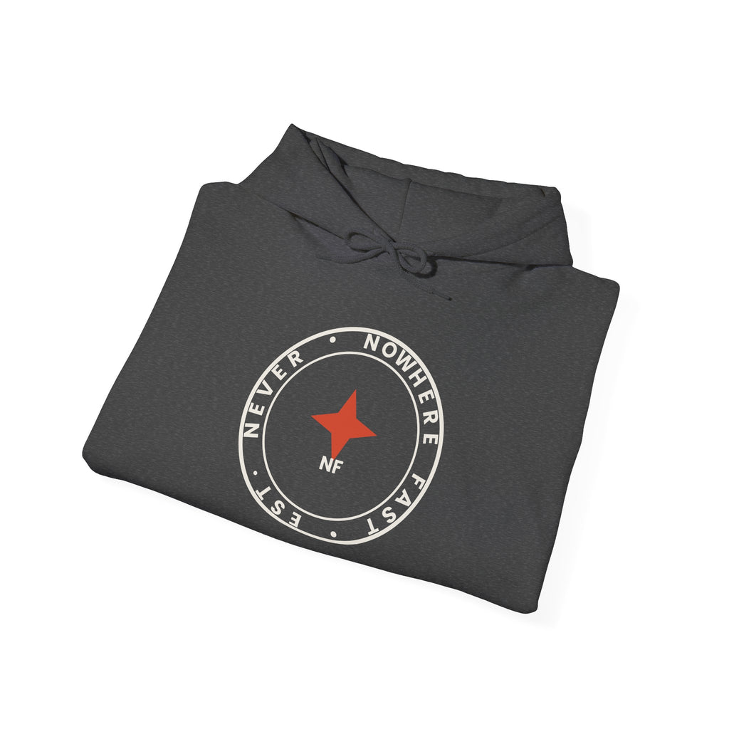 Nowhere Fast — Compass Badge Hoodie
