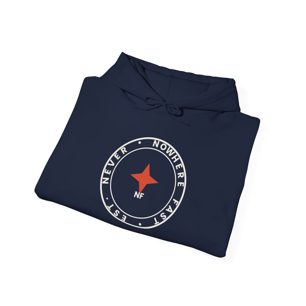 Nowhere Fast — Compass Badge Hoodie