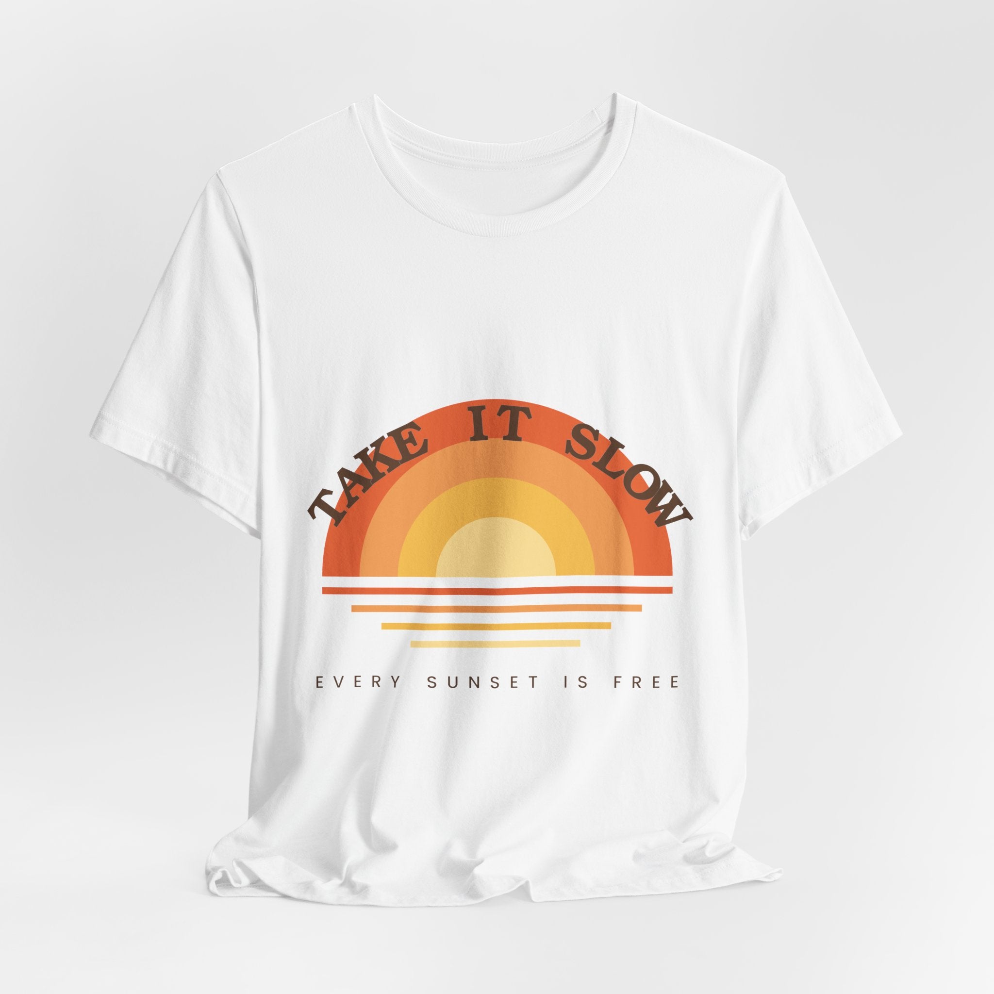 Take It Slow — Retro Sunset Tee